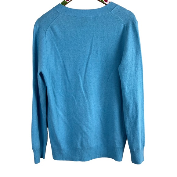 J Crew Womens Button Down Cardigan Wool Cashmere Soft Size L - Picture 6 of 6